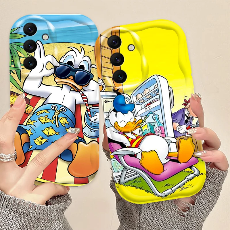 Disney Donald Duck Funny For Samsung A55 A54 A53 A52 A35 A34 A33 A32 A25 A24 A23 A22 A21S A15 A13 A14 5G Wave Oil Soft