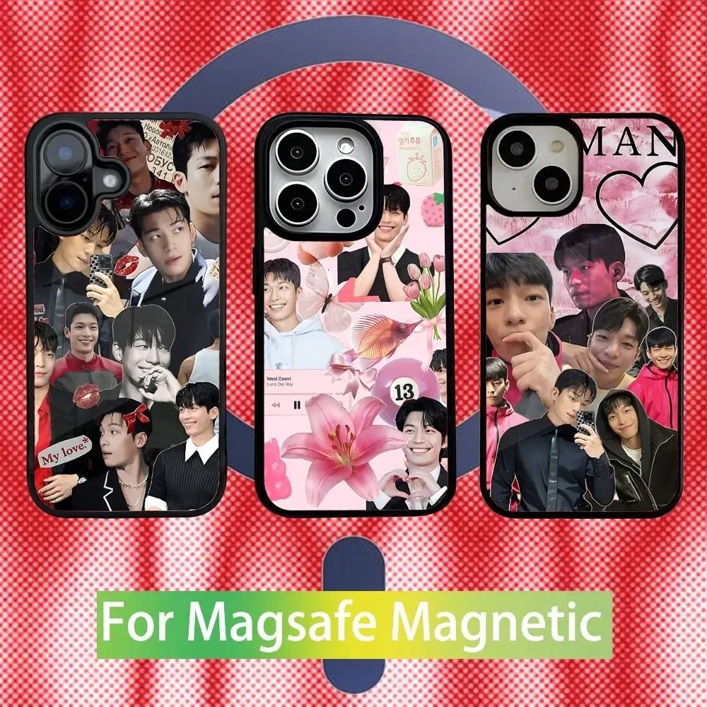 

W-Wi H-Ha-joon Phone Case For iPhone 16,15,14,13,12,11,Pro,Max,Plus,Mini,SE New Magsafe Magnetic Wireless Charging