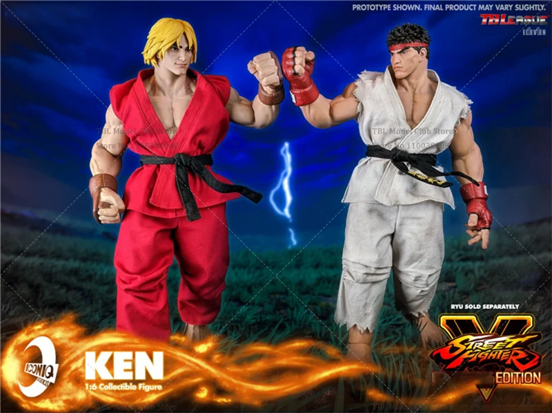 Iconiq Studio Capcom IQGS-04 1/6 Scale Ken Masters ญี่ปุ่นคลาสสิก Street Fighting เกม 12 นิ้วชุด Action Figure ทหาร