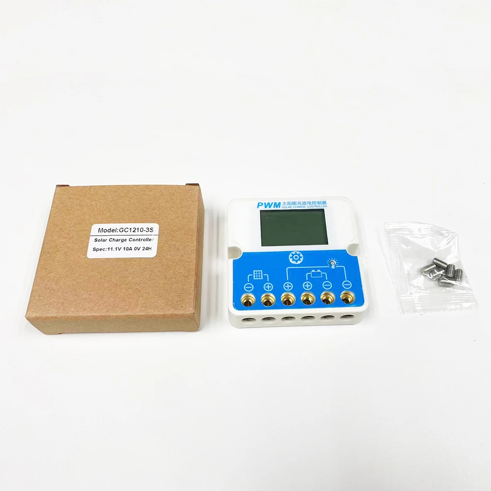 0V Start  PWM Solar Panel Charge Controller 10A fit Lead acid 3S Lithium 4S lifepo4 Battery