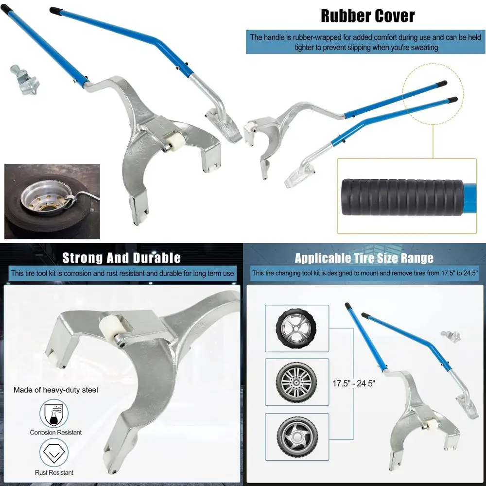 

Набор шин для полугрузовиков со стальным шариком и бескамерным держателем для эффективной ручной замены шин