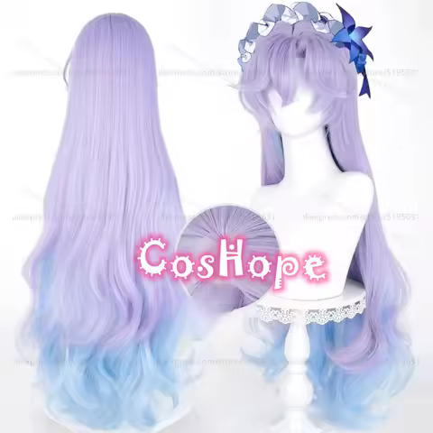 Cantarella Cosplay Wig 90cm Long Purple Blue Mixed Wig Cosplay Anime Cosplay Wigs Heat Resistant Synthetic Wigs for Costume