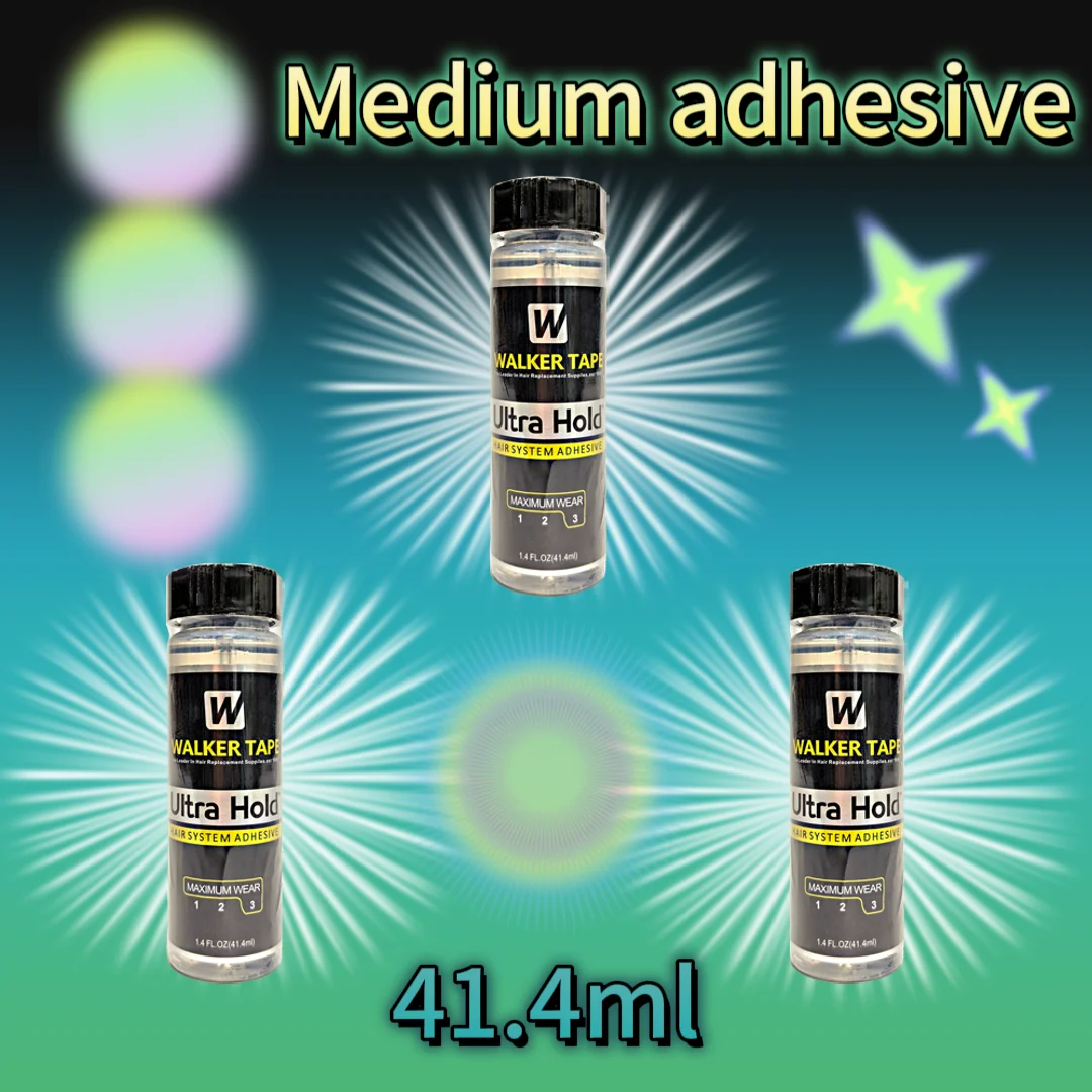 Walker fita ultra hold laço adesivo 1.4oz/41.4ml à prova dwaterproof água cosplay peruca reparação orelha barba sem costura adesivo rápido de longa duração