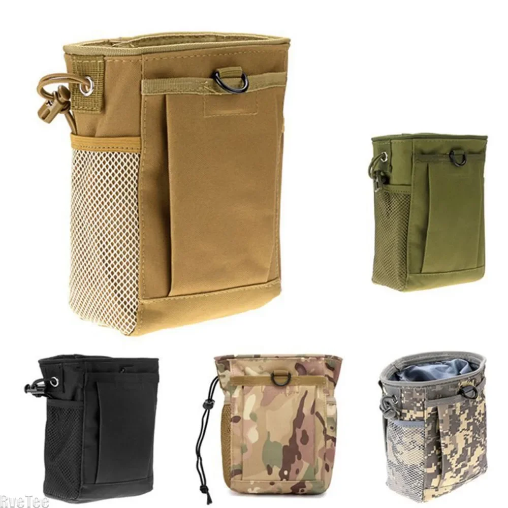 Imagem -02 - Nylon Outdoor Tactical Molle Pouch Bolsa de Reciclagem Portátil Mochila Pendurada Edc Gear Cintura Esportes Caça 1680d