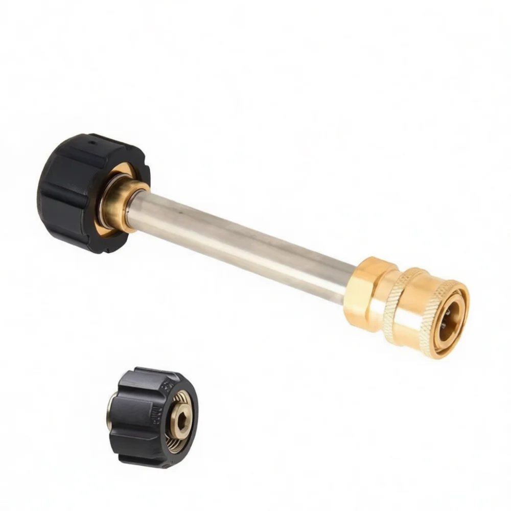 High Pressure Washer Lance Converter Adapter Car Wash Accessories Extension Bar Snow Foam Cannon Connector
