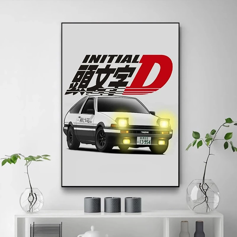 

Initial D Posters for Wall Art Large Paintings Modern Living Room Decoration Decorative Painting Home Decore With Free Shipping