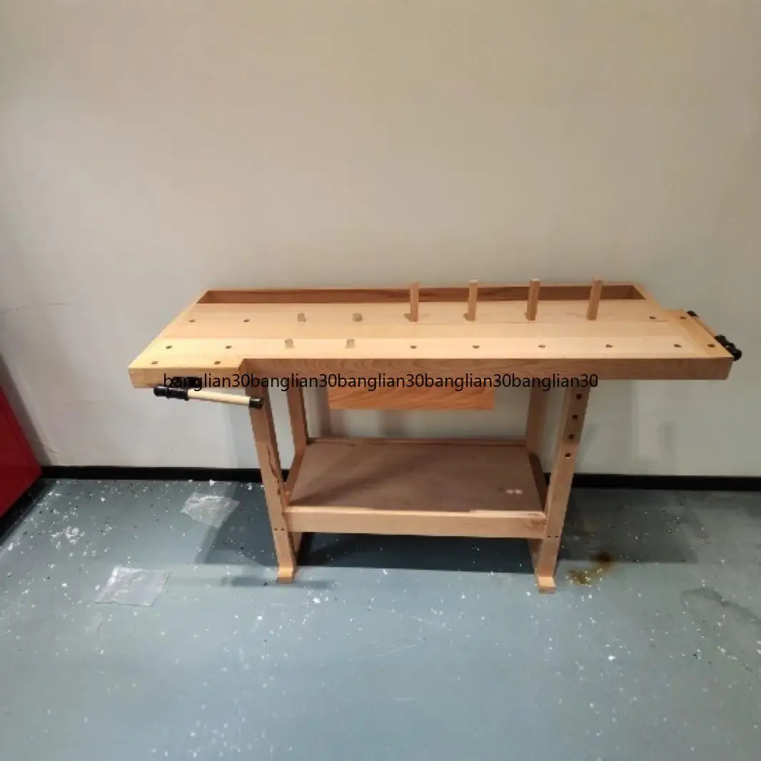 Beech Operation Student Woodworking Work Table DIY Solid Wood Table