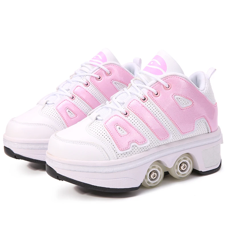 Newly Designed  Deformation Roller Shoes PU Material Skate with Wheels for Adults and Children