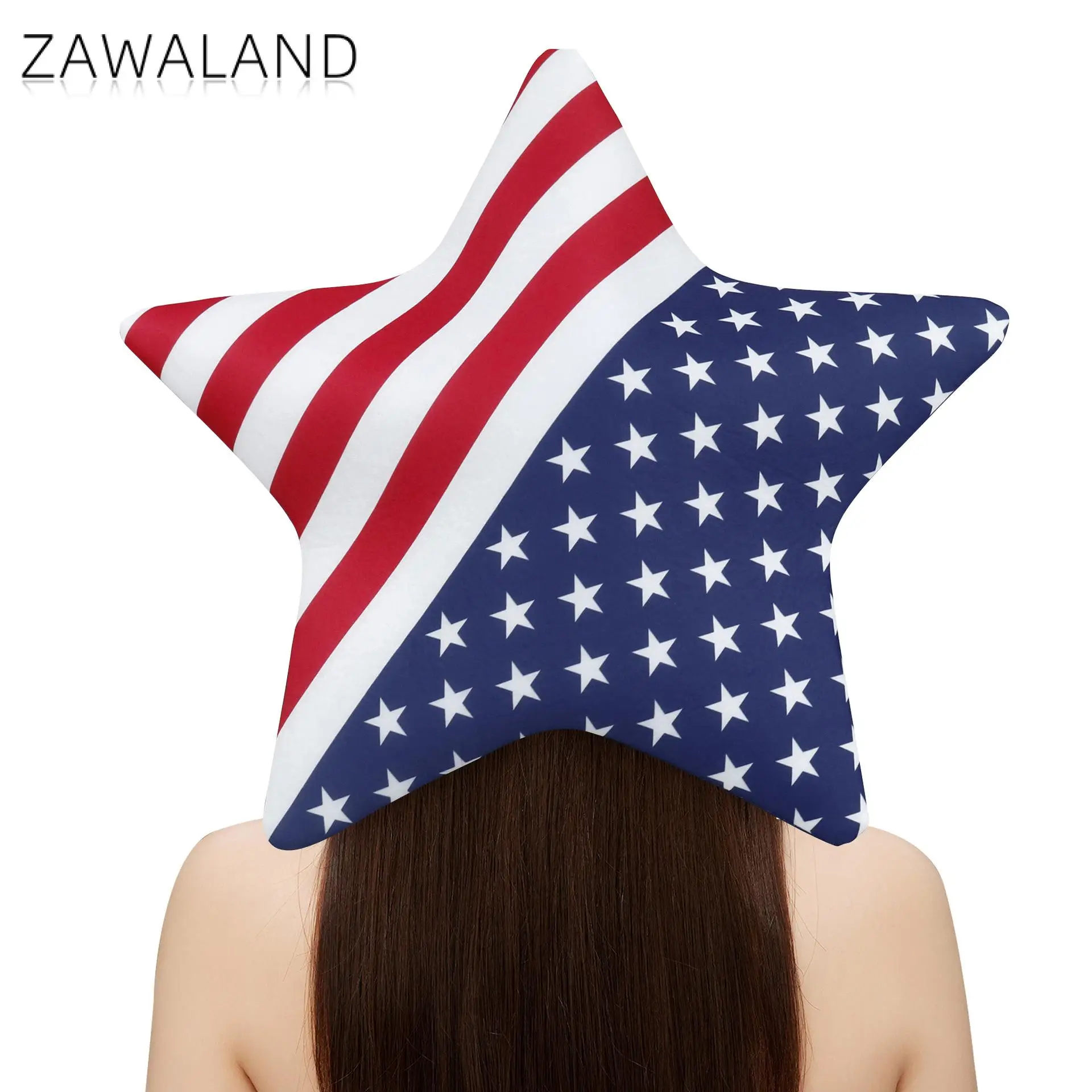 Independence Day Accessories Clothing Flag Printed Hat Props Stage Performance Festival Cosplay Adult Five-Pointed Star Hat