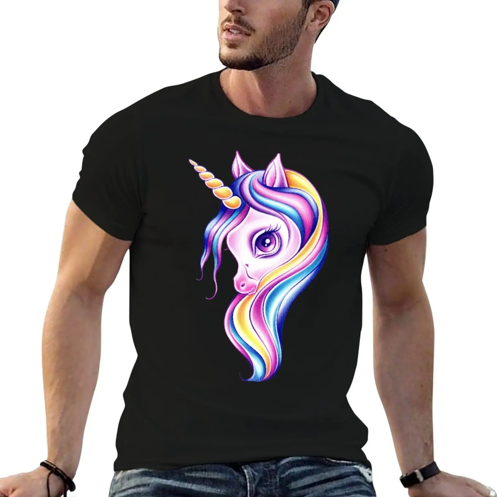 Candy Pop Unicorn T-Shirt Dry Fit Athletic Short Sleeve Shirt