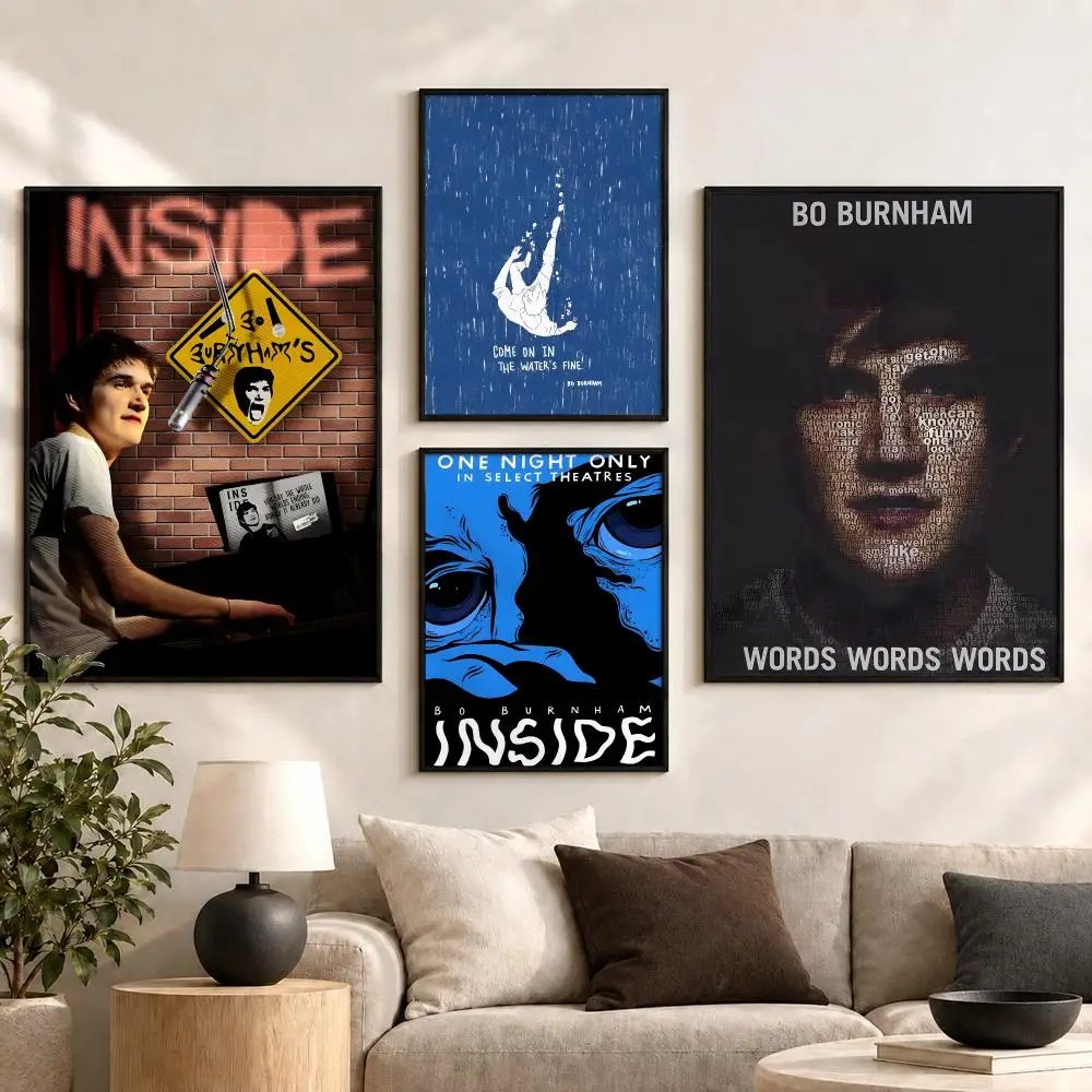 Bo Burnham Musical Comedy Clever Lyrics Stage Vibes Poster Aesthetic Art Print for Bedroom & Living Room Decor, Unframed