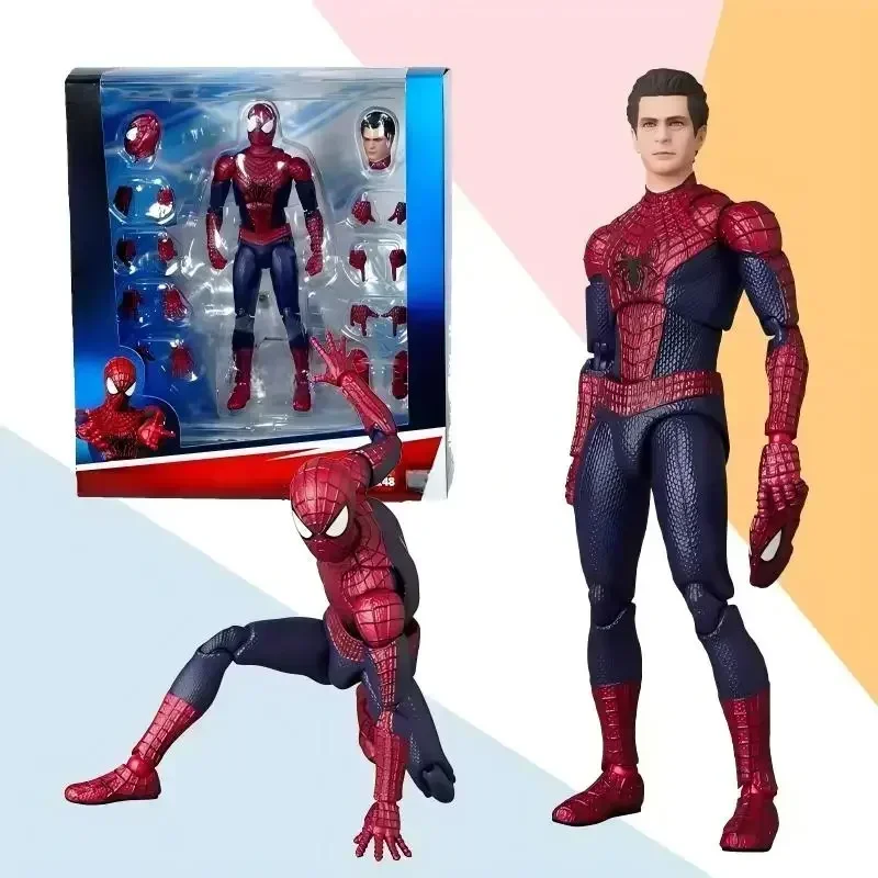 En Stock, juguete Medicom Mafex 248, el increíble Spider-Man 2 No.248, Spider-Man Garfield Spiderman, figura de acción de juguete