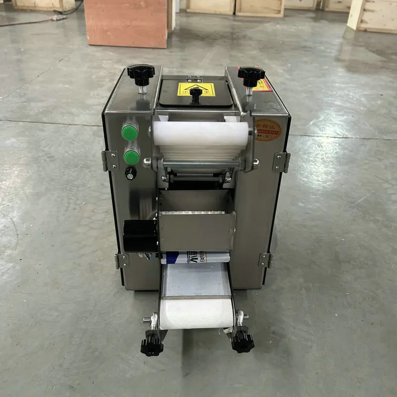 Automatic Dumpling Wrapper Maker Machine Chapati Pasta Papad Momo Empanada Tortilla Samosa Gyoza Wonton Skin Press