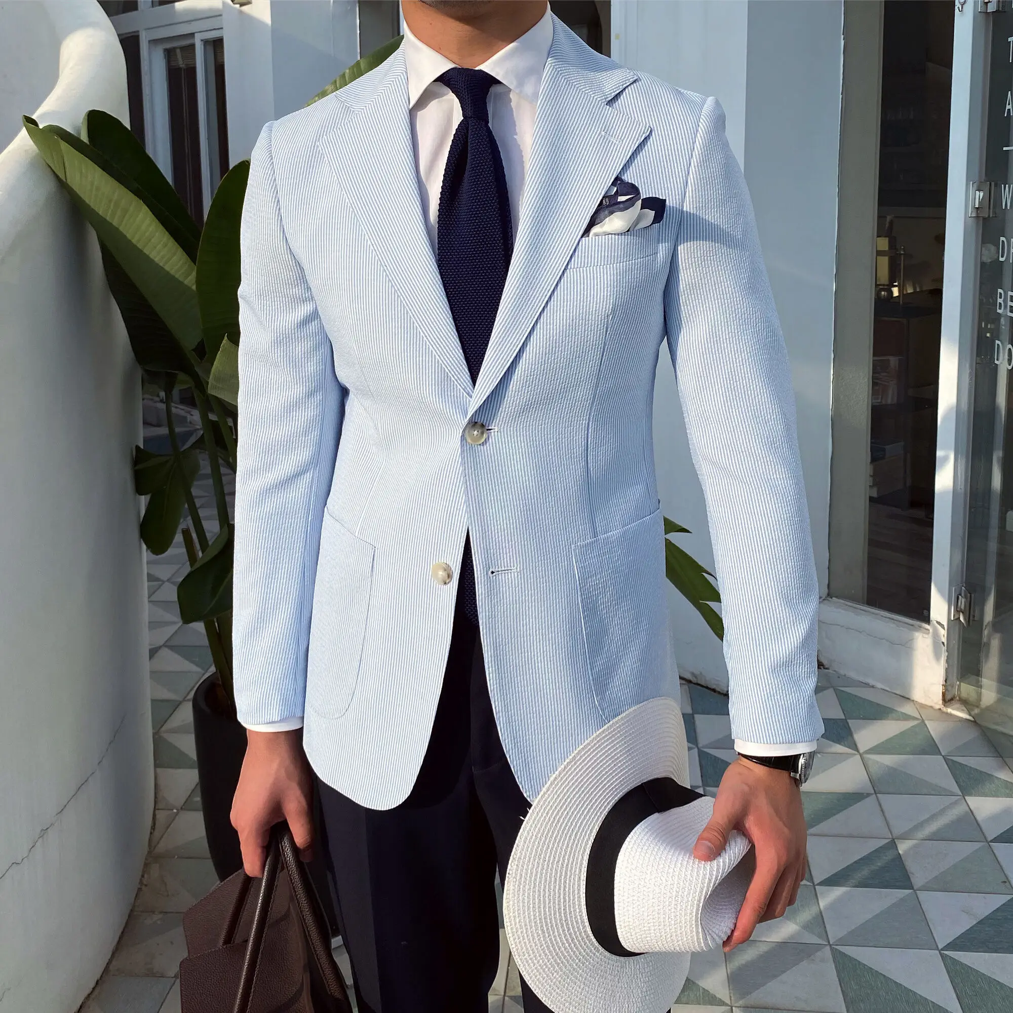 Traje Novio 2021, chaqueta real para Hombre, traje ajustado para fiesta y oficina, traje con un solo botón, chaqueta para Hombre, esmoquin para