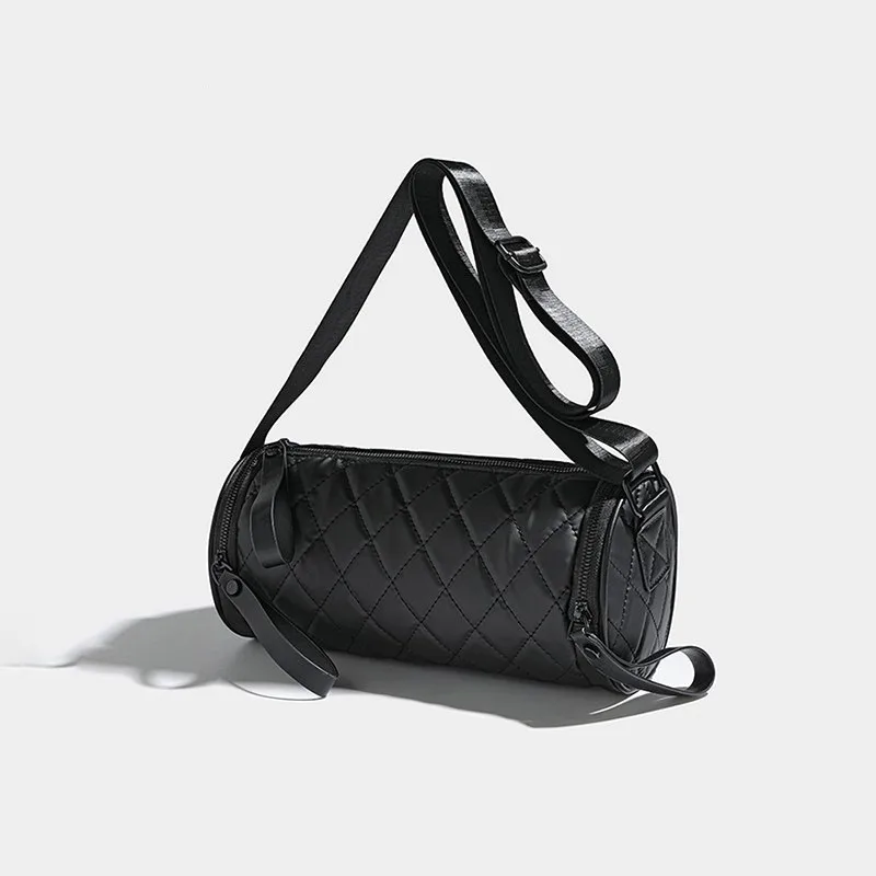 2026 Quilted Cylinder Bag - Oxford Crossbody Bucket Purse,stylish Versatile Shoulder Bag, Fashionable