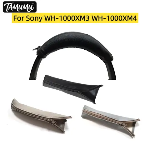 소니 WH-1000XM3 WH-1000XM4용 범용 헤드폰 헤드밴드 커버 지퍼가 있는 헤드폰 헤드밴드 보호대