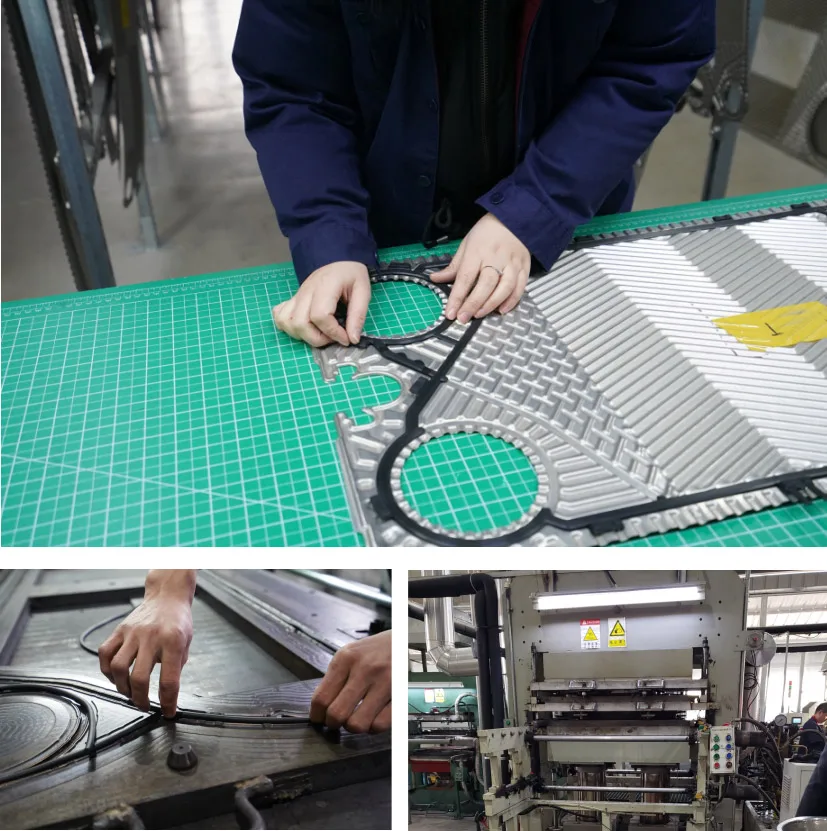 RX185A Clip-on Rubber Gasket 1 Year Warranty Easy Installation Temperature Pressure Resistant for Heat Exchanger