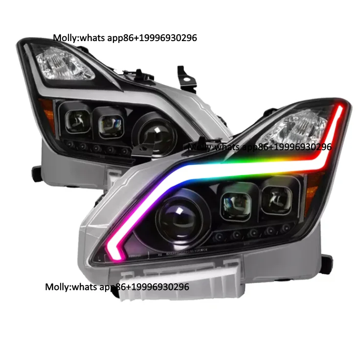 Infiniti G25 G37 Improved 10-15 Four-Door Model Headlights 2 Pcs LED DRL Turn Signal  Angel Eye CHASING Rgbw Sk6812
