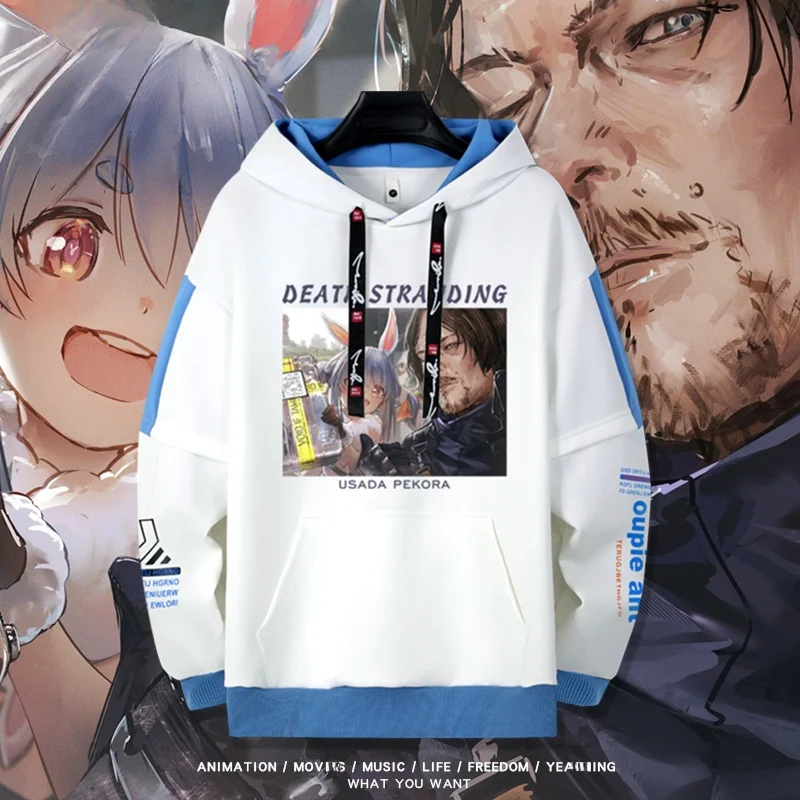 

Коллаборационная толстовка VT Rabbit Pekora Death Stranding из комфортного полиэстера с дизайном Rabbit Pekora