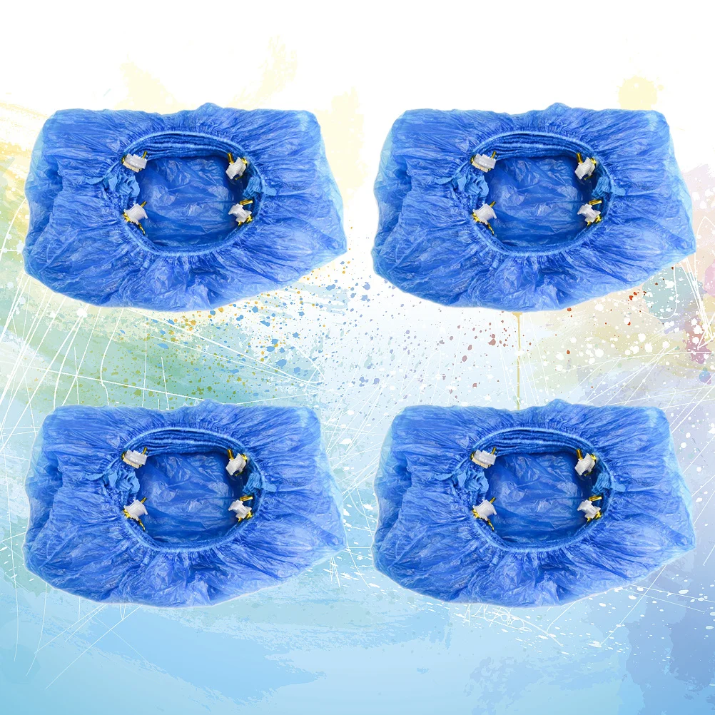 100Pcs Shoe Covers Plastic Disposable Durable Nonslip Compatible Automatic Shoe Cover Machine Home Office Factory Use