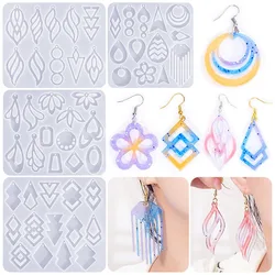 Diy Epoxy Hollow Series Irregular Geometric Earrings Silicone Moulds