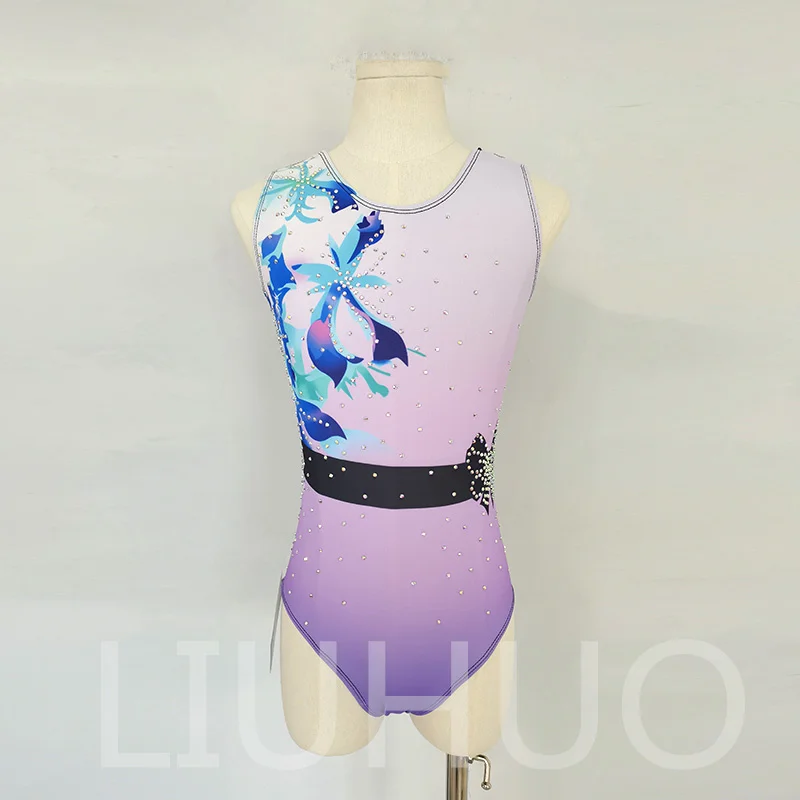 Gymnastic Dress Bodybuilding Competition Dress Female Children Performing Professional Gymnastic Dress