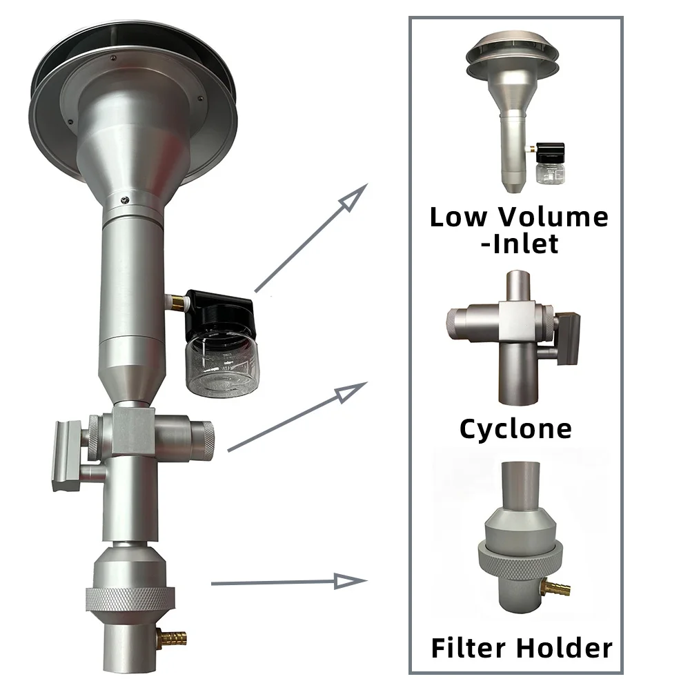 

Outdoor Analysis Instruments Low Volume Air Sampler PM10 Inlet PM2.5 Cyclone Quality Monitoring Equipment Dust Sampling Analysis