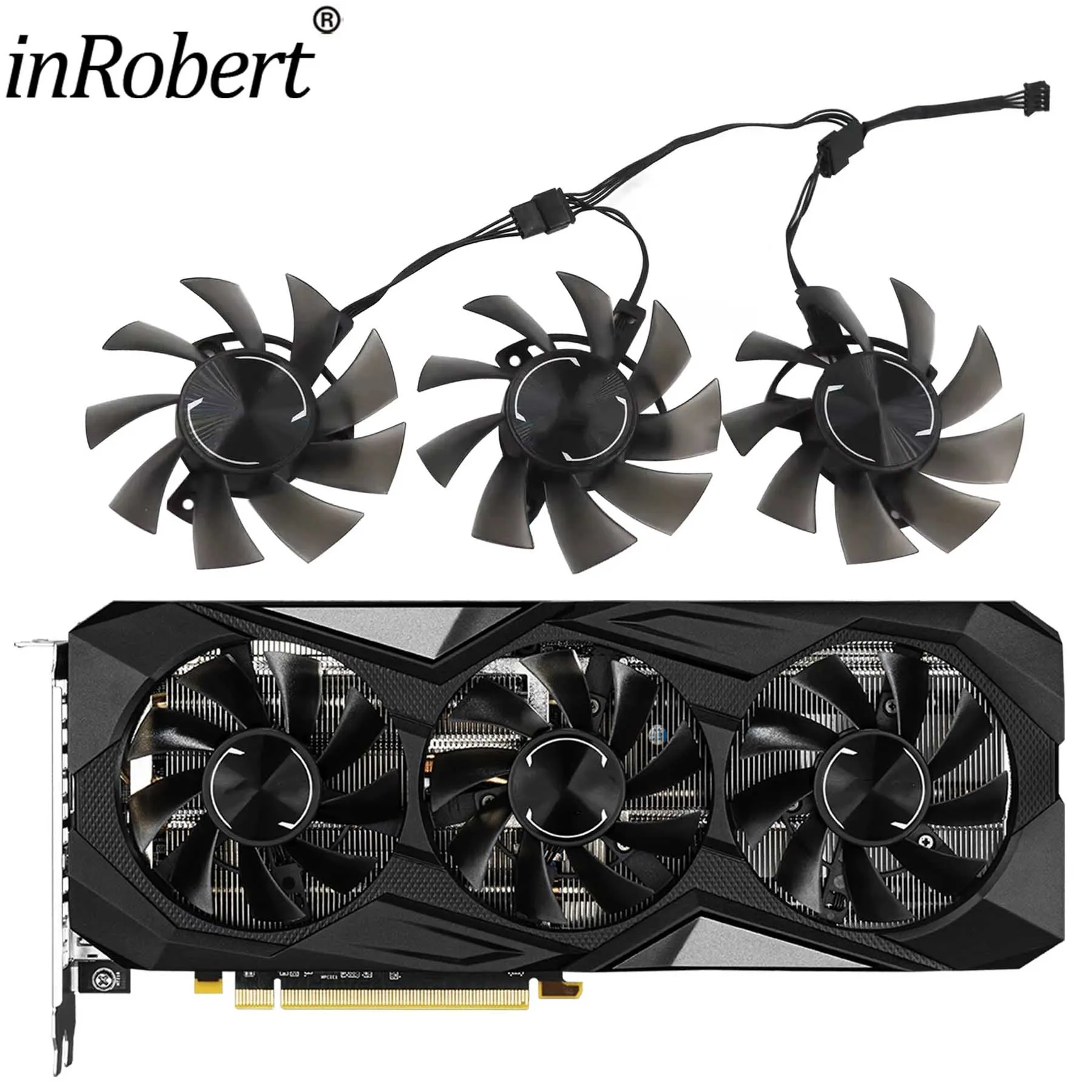 75mm T128015SH Cooler Fan Replacement For Asrock RX 5600XT Challenger PRO Graphics Video Cards Cooling Fans