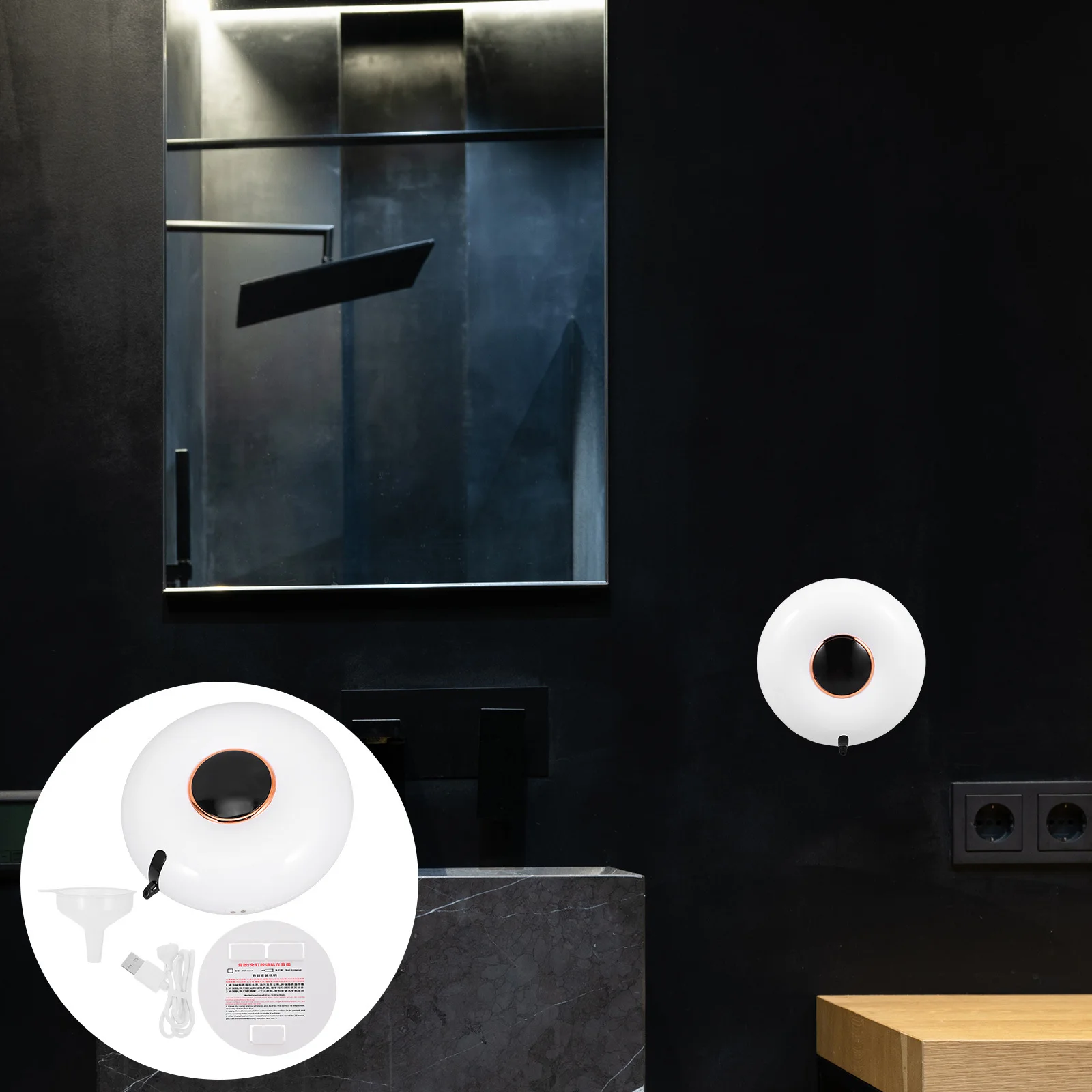 

280ml Automatic Induction Soap Dispenser Intelligent Sensor Touchless Hand Washing Liquid Storage Household Bathroom Electric