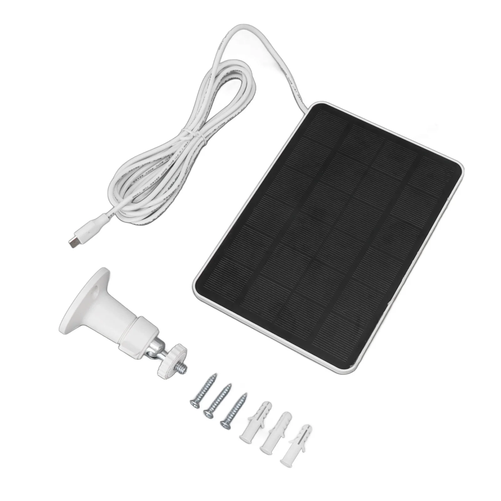 Drahtlose Überwachungskamera, Solarpanel, hocheffizient, 4 W, 5 V, Kamera, Solarpanel, IP65, wasserdicht, einfache Installation für Zuhause