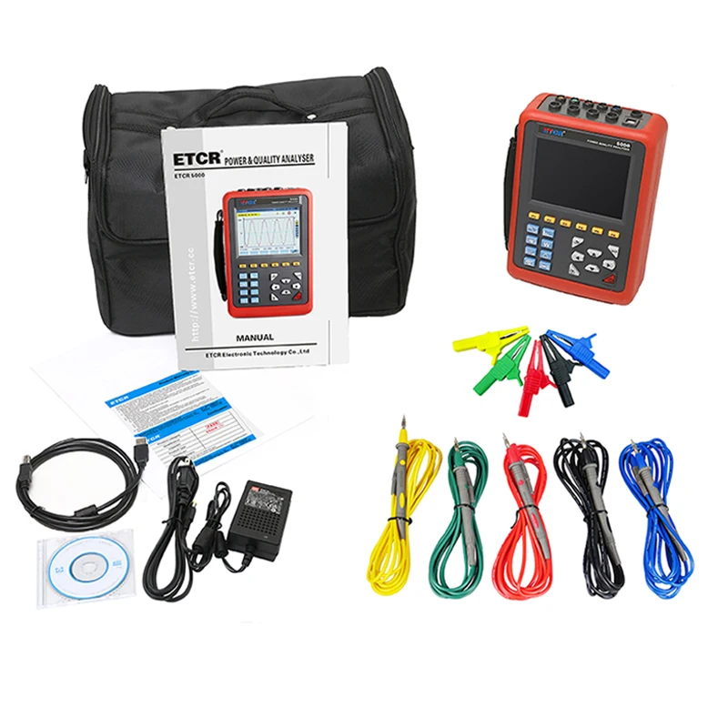 

ETCR5000 Rogowski Three Phase Power Quality Logger Power Quality Analyzer