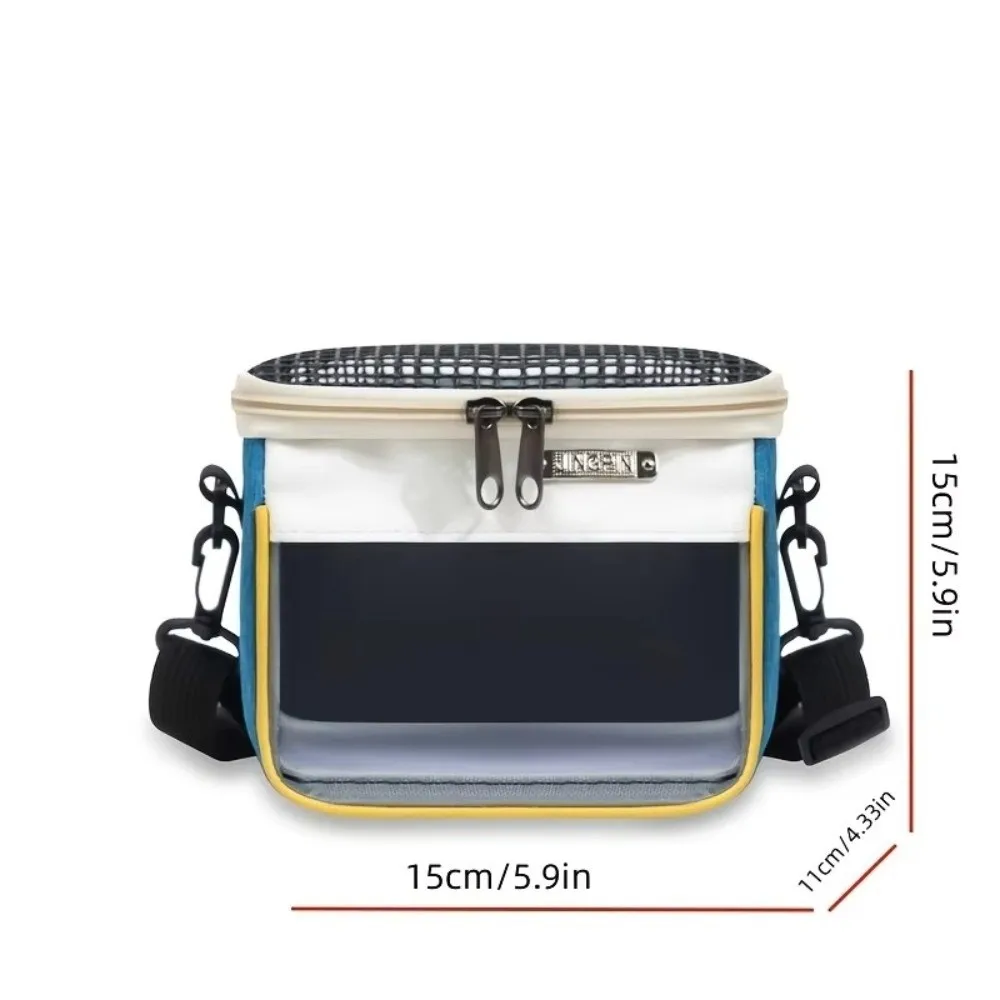 Breathable Small Pet Carrier Bag Portable Ventilated Hamster Shoulder Bag Travel Use Adjustable Hedgehog Gecko Carry Pouch - view 6