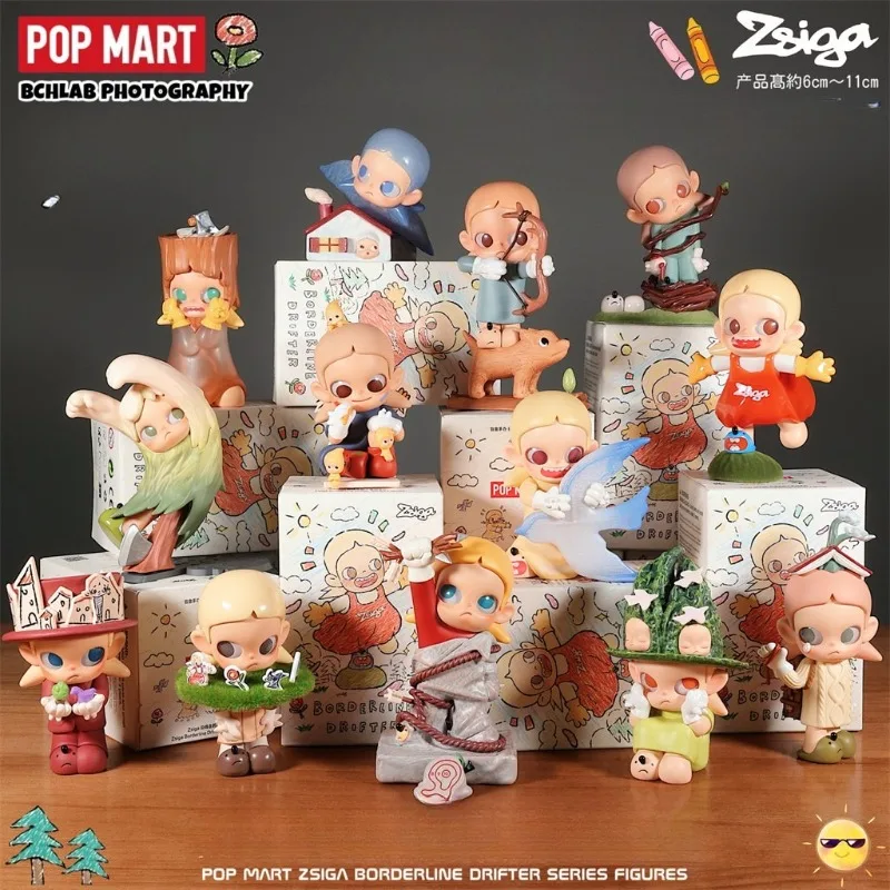 

Genuine POP MART Zsiga Borderline Drifter Series Figure Blind Box Ornament Collection Cute Toys Surprise Gift