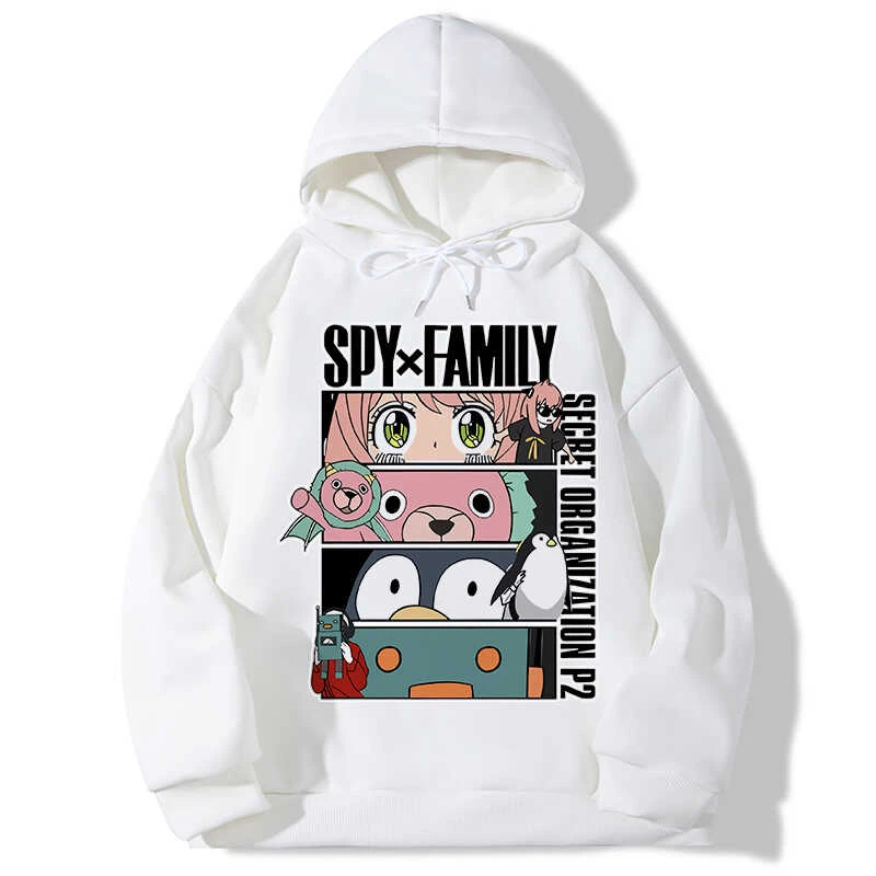 Sudadera con capucha MINISO Spy X Family, sudaderas Yor y Loid, ropa para mujer, Sudadera con capucha de talla grande para niñas, jerséis de Anya Forger, Top con estampado de Anime