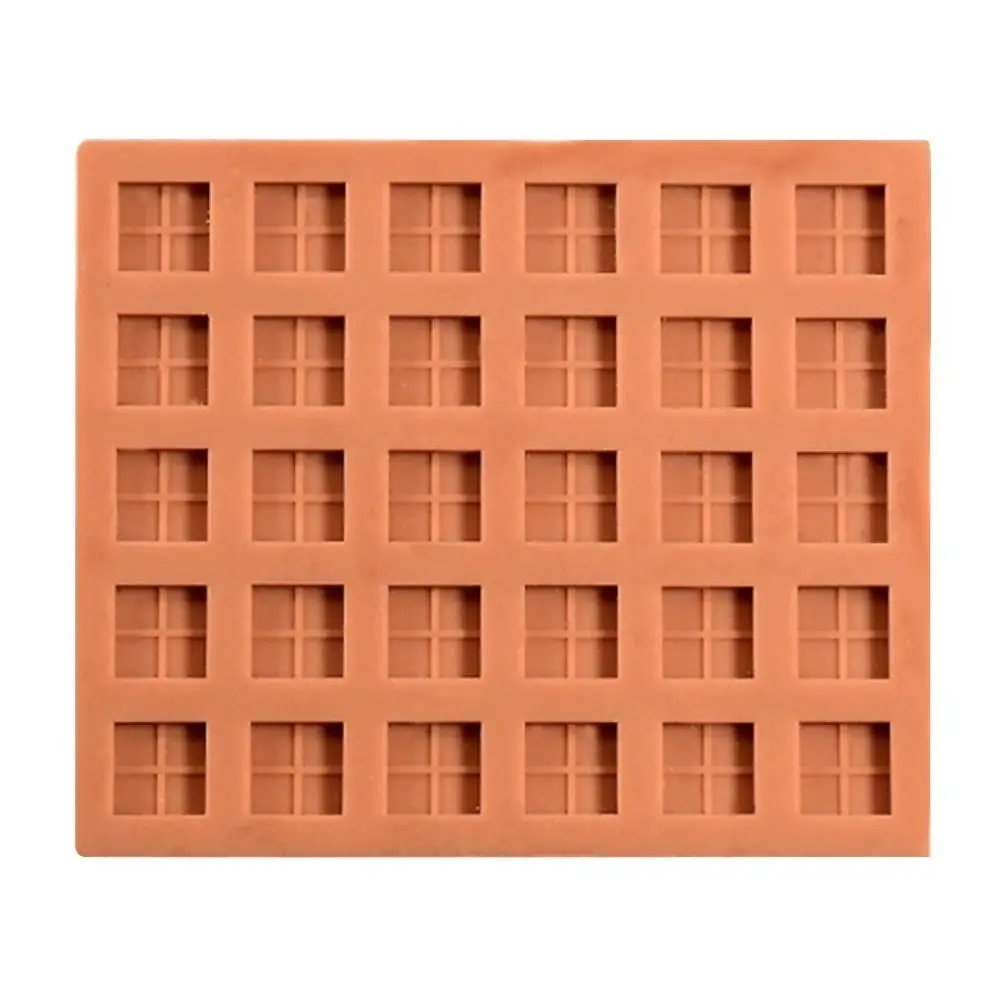 Red Mini Brick Silicone Mold Silicone Construction Material Tile Model Mould Building Making Handmade House Miniature Brick Mold
