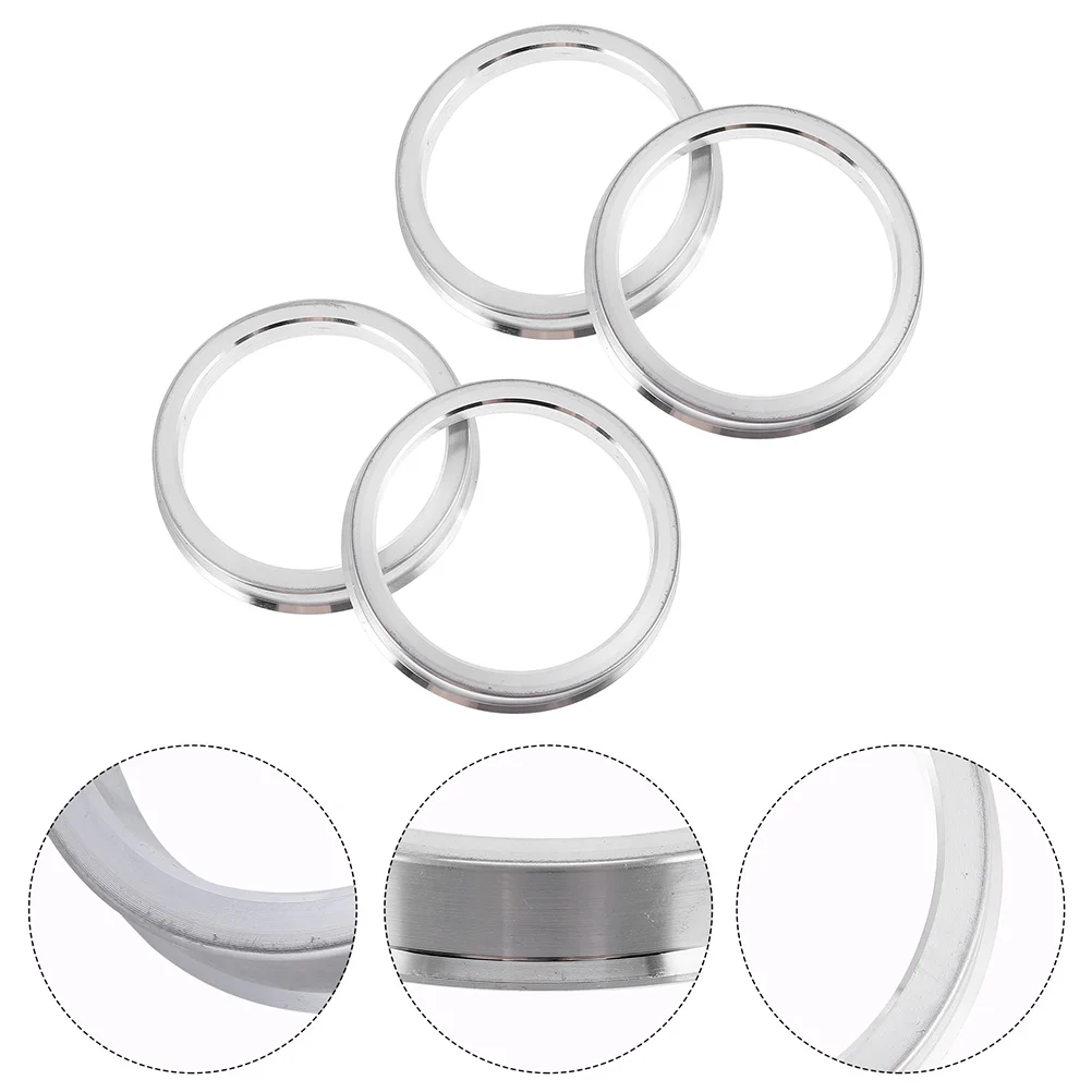 

4 Pcs Hub Collar Wheel Rings Spacer Centric Car Aluminum Alloy Decorations Exterior Tire