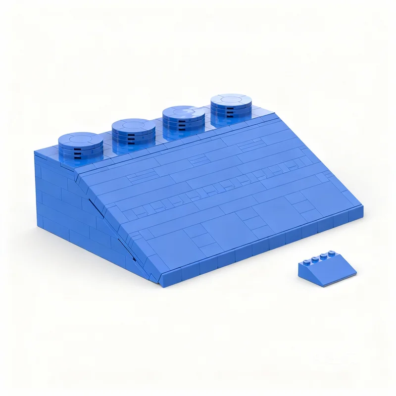326pcs MOC Upscaled Slope Model Toys Building Blocks Architecture Christmas Gifts Assemble Creative Education Birthday Idea