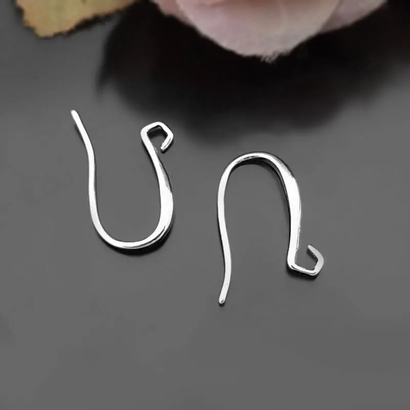 10PCS Height 18MM High Quality Champagne Gold Color Silver Color Brass Earring Hooks Diy Jewelry Earrings Findings Accessories