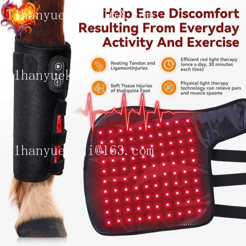 Large horse tendon boot red light therapy device, 192 leds, 15w deep penetrating near-infrared light for joint and muscle care