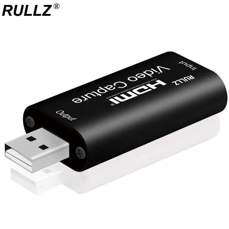 

Original Rullz 4K HDMI Capture Card USB 1080P Game Capture Device for Video Recording PC Android Phone Streaming Live Broadcast