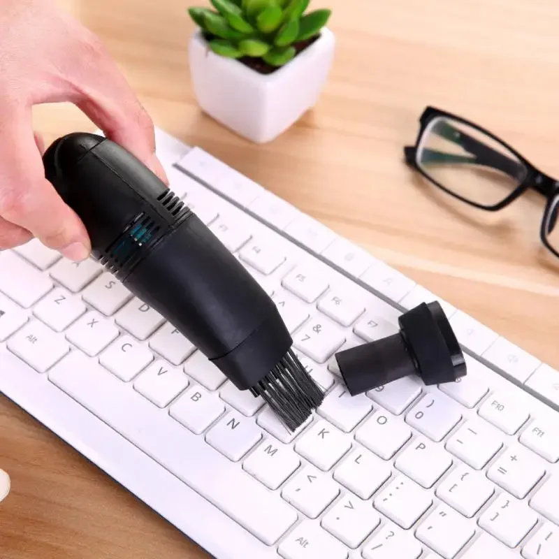 Portable Vacuum Cleaner Keyboard Cleaning Brush USB Brush Kit Vacuum Cleaner Collector Detachable Compact Computer Cleaning Tool