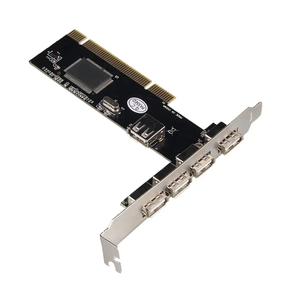 

USB2.0 PCI-карта, 2-битное расширение на 4-портовый USB-адаптер, контроллер концентратора
