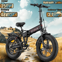 ENGWE EP-2 Boost Ebike 250W Motor 48V13AH Battery Hydraulic brake Electric Bike 20*4inch Fat Tire Adult Folding Electric Bicycle