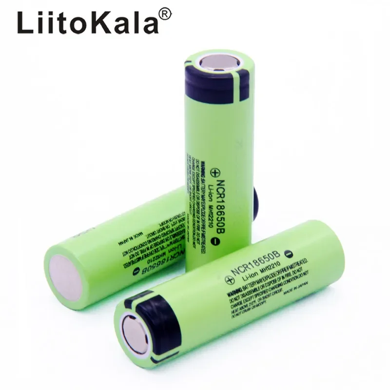 بطارية ليثيوم LiitoKala قابلة لإعادة الشحن للمصباح ، ساخن ، جديد ، أصلي ، NCR18650B ، 34B ، V ، مصباح يدوي ، للي أمبير ، 4