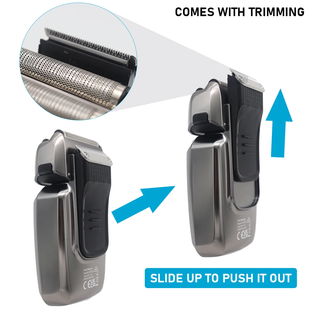 VGR V-675 S3 Профессиональная машинка для стрижки волос для мужчин 8000 об/мин IPX6 Водонепроницаемый ЖК-дисплей Малошумная машинка для стрижки волос Триммер