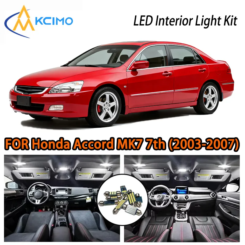 

KCIMO For Honda Accord MK7 7th 2003-2007 LED Lights, Premium Midsize Sedan Glow, 2 Colors, High Quality