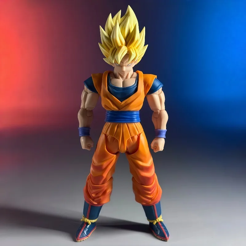 Original Bandai S.H.Figuarts Dragon Ball Z Super Saiyan Son Goku 3.0 Cell Games bewegliche Anime-Figur, Sammlerstück, Geschenkbox – Detail 6