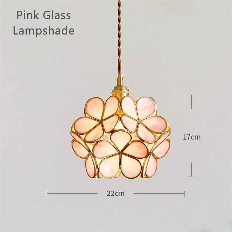 Moderne bloemvormige hanglamp Slaapkamer Eetkamer Woonkamer Verlichting Hotel Hanglamp Scandinavische hanglamp van glas-in-lood
