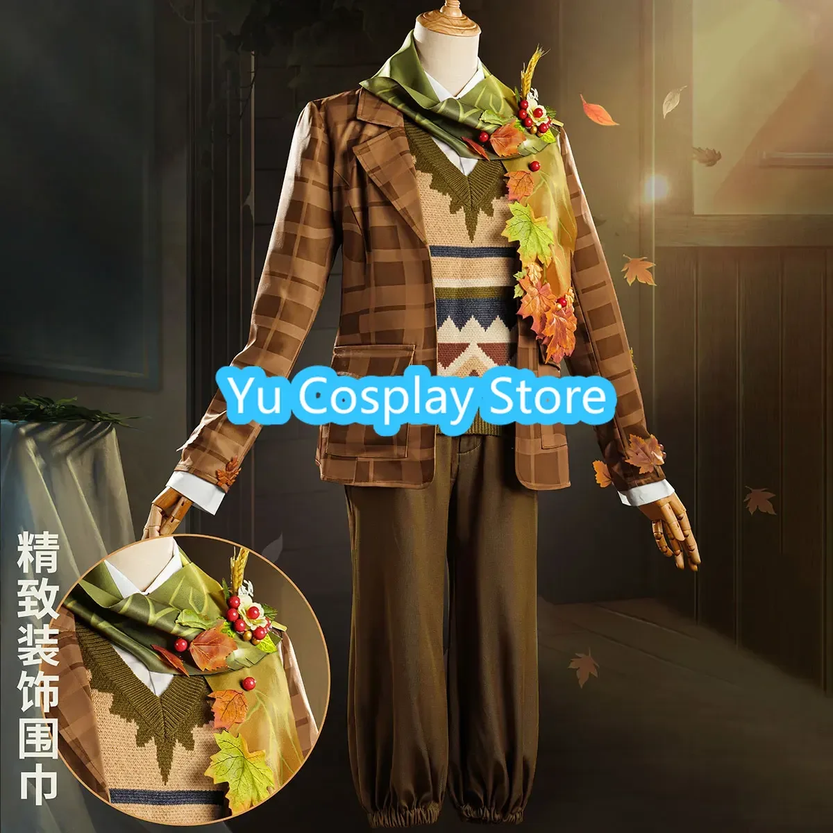 Game Identity V Postman Victor Grantz Cosplay Costume Cute Party Suit Coat Top Pants Hat Halloween Carnival Uniforms Custom Made