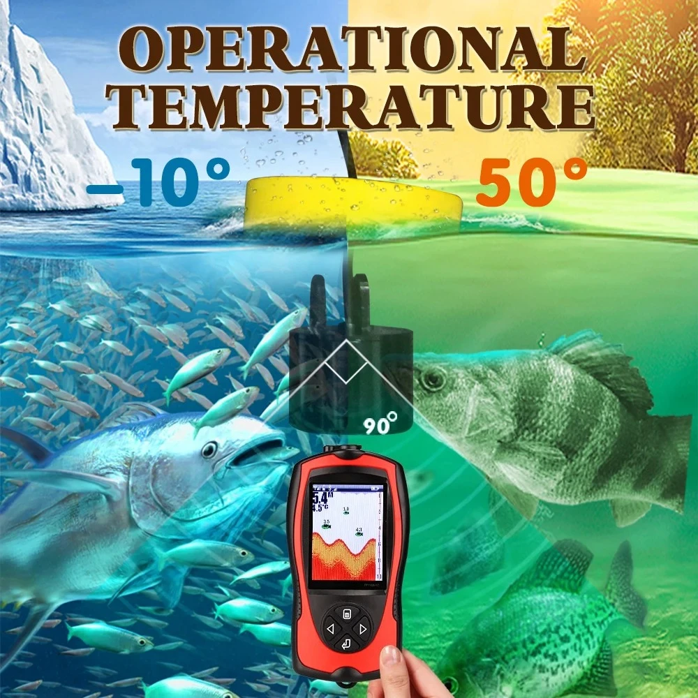 Przewodowy echosonda z kolorow – Fish Finder recenzja i cena